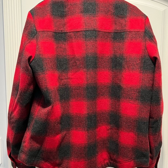 Pendleton Wool Red/Black Buff Check Shirt Jacket size Medium - Picture 2 of 6